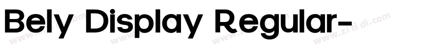 Bely Display Regular字体转换